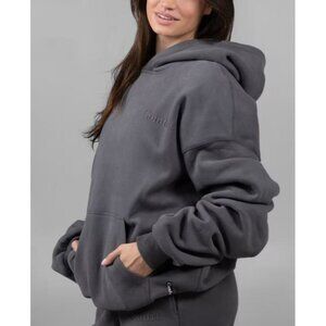 Comfrt Minimalist Hoodie Women Size Large NWT Oversized Loungewear Steel Grey